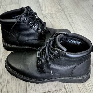 Men's Rockport Hydro shield Waterproof Boots. VVGC preowned condition, Black